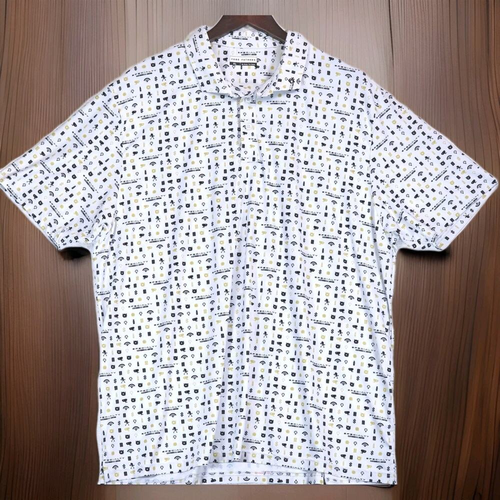 Fore Fathers Men's Polo Short Sleeve Specality Electronics & Lighting Shirt XL